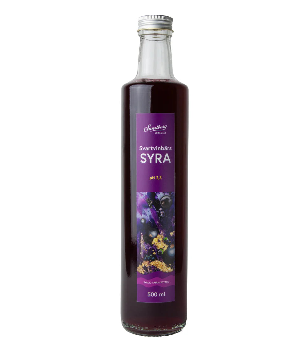 Svartvinbärssyra - Ph-justerat svartvinbär, istället för att pressa citrus