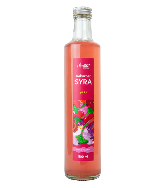 Rabarbersyra - Ph-justerad rabarber, istället för att pressa citrus