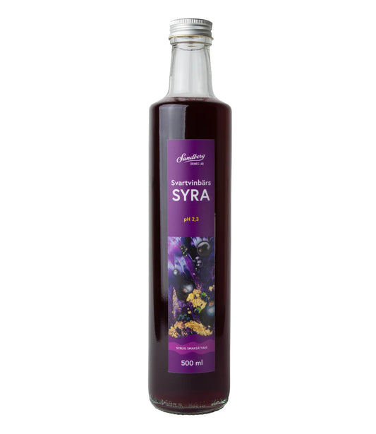 Svartvinbärssyra - Ph-justerat svartvinbär, istället för att pressa citrus
